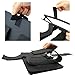 Universal Car DVD Player Holder, RUISIKIOU Portable Car DVD Headrest Mount Holder Strap Case for Swivel & Flip Style Portable DVD Player Color Black (7-7.5 Inch)