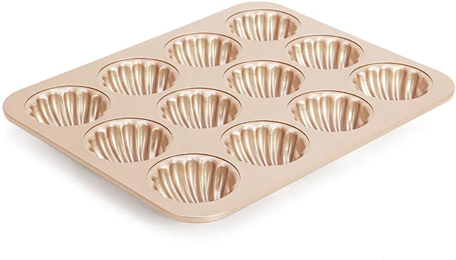 Dore Et Antiadhesif 2 Pieces Moule A Gateau Madeleine En Forme De Coquille Saint Jacques A Qjjml Moule De Cuisson Mignon Four A Cuisson Bricolage Cuisine Maison Moules Carres Et Rectangulaires Centroarco Com