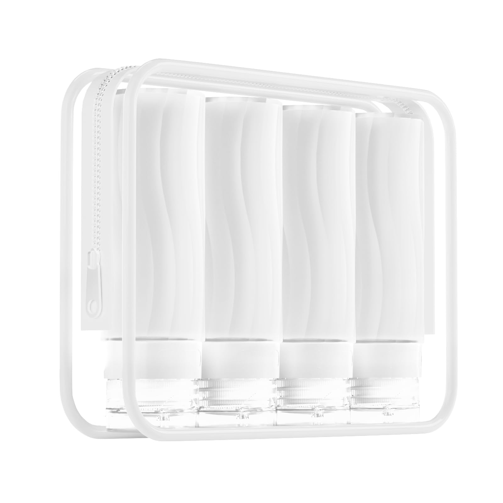 Silicone Travel Bottles for Toiletries TSA Approved Travel Size Containers Set 3 Pack Portable Leak Proof Refillable Cosmetic Squeeze Bottles Shampoo Hair Conditioner Body Lotion Bath Shower Gel
