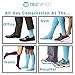 Knee High Compression Socks for Women & Men, 15-20 mmHg - Edema Pain Relief - Nurse, Travel, Pregnancy & Running - Lightweight Graduated Nursing Sock - Compression Stockings for Women, Blue M