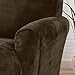 Great Bay Home Velvet Plush Stretch Loveseat Slipcover. Velvet Loveseat Furniture Protector, Soft Anti-Slip, High Stretch (Loveseat- 2 Seater, Walnut Brown)