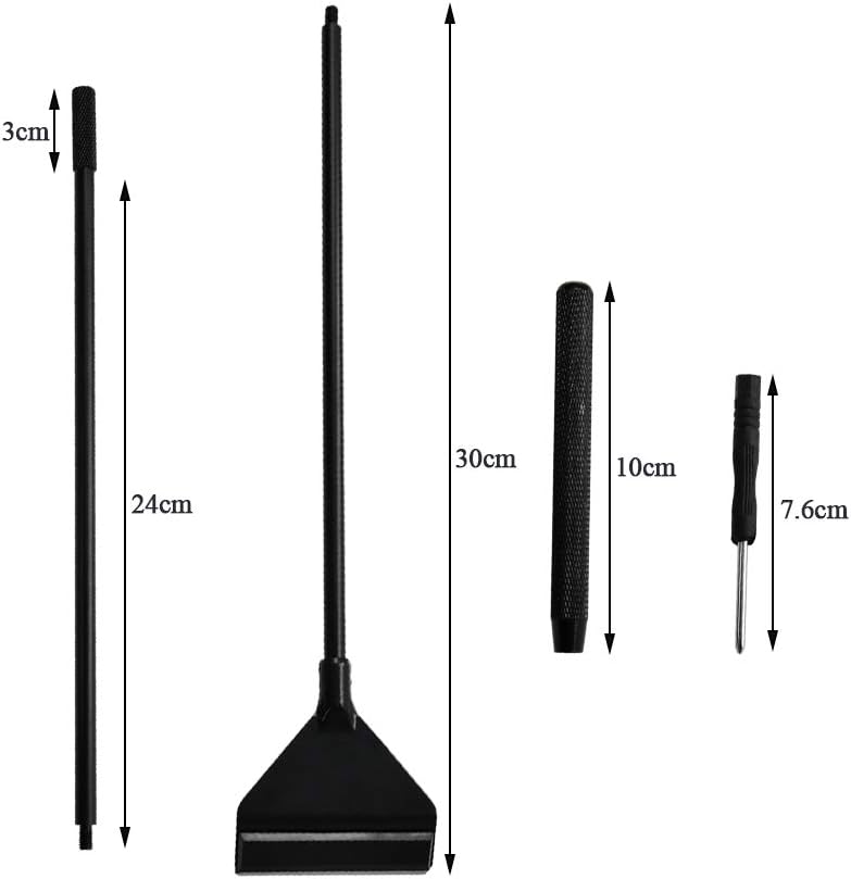 ATPWONZ Aquarium Algae Scraper, Aluminum Magnesium Alloy Aquarium Glass Scraper Cleaner Tool with Stainless Steel Blade for Aquarium Fish Reef Plant Glass Tank : Pet Supplies