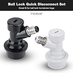 FERRODAY Ball Lock Keg Fittings Disconnect Ball