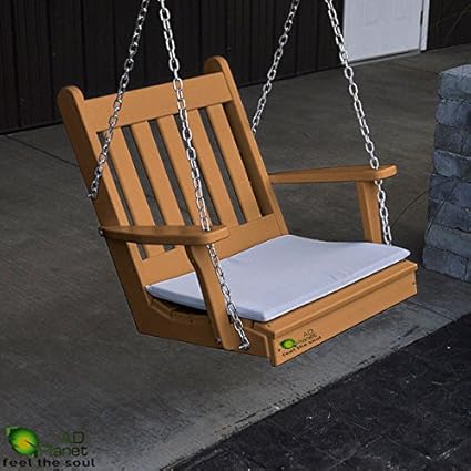 AD PLANET Wooden Modern Swing Chair,Swing jhula(Brown)