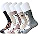 IMAXSELL 5 Pairs Women's Novelty Funky Pet Animal Print Pattern Casual Comfortable Cartoon Cotton Crew Socks