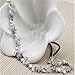 CJESLNA New Lady Hair Accessory Silver Metal Flower Rhinestone Leaf Headband Hair Band (Silver)