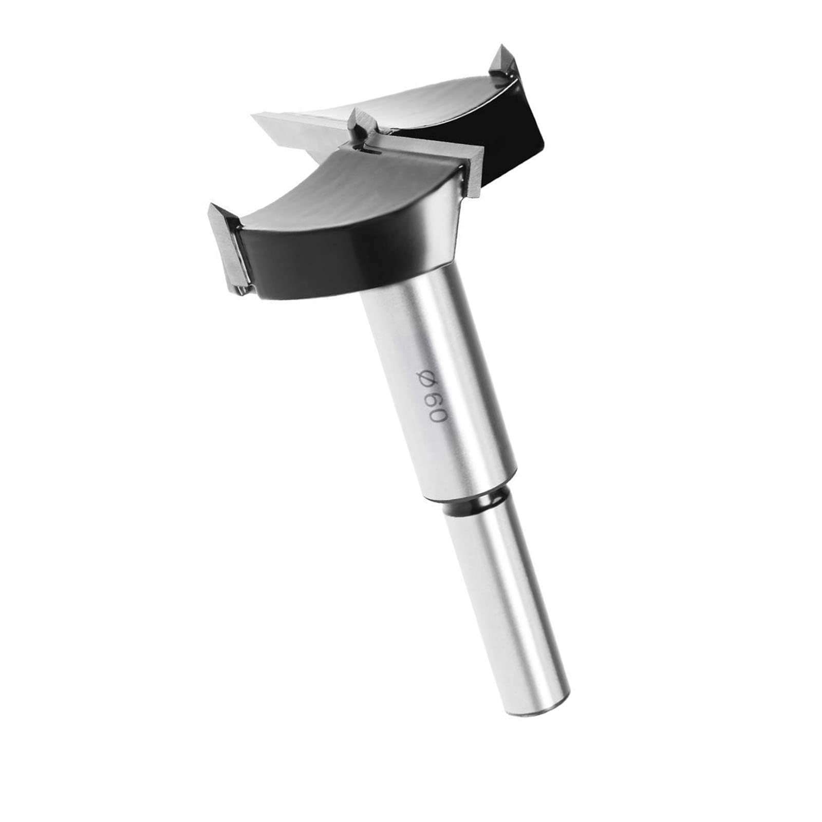 TOP-VIGOR 60mm Forstner Drill Bit, Tungsten Carbide Wood Auger Drill Bit Hole Saw Opener for Woodworking Hinge Hole Drilling Boring Bit Cutter