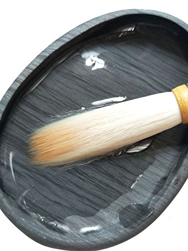 Easyou Hu Brush Chinese Calligraphy Sumi Drawing Brush Mixed Hair(Wolf+Goat Hair) 0.955cm(0.37"1.97") hsxy M