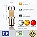 ENDPAGE 1157 2057 2357 7528 BAY15D LED Bulb 2-pack, Amber Yellow, Extremely Bright, 54-SMD with Projector Lens, 10-30V, Work as Turn Signal Blinker Lights