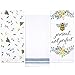 Flour Sack 100% Cotton Bee Dish Towels - 3 Pack, 28 x 29 in, Absorbent, Low Lint, Cute & Quote Designs