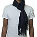 Alpine Swiss Mens Plaid Scarf Soft Winter Scarves Unisex,Solid Navy,One Size