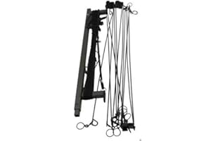 MOJO Outdoors, Decoy Spreader, Move A Dozen Decoys at Once, Realistic Movement, Lightweight and Quick Set Up Jerk A Spreader, Hunting Gear and Accessories, Black, One Size