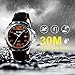 Mens Quartz Watch, Analog Watches Fashion Sports Dress Waterproof Business Casual Wrist Watch with Silicone Rubber Band 30M 3ATM Water Resistant