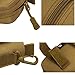JADEDRAGON Eyeglasses Hard Case Anti-Shock Molle System Zipper Sunglasses Pouch Sunglasses Bag Cases Eye Glasses Box Holder with Clip (Black), Large