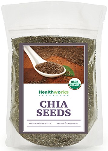 Healthworks Organic Chia Seeds Raw, 3lb