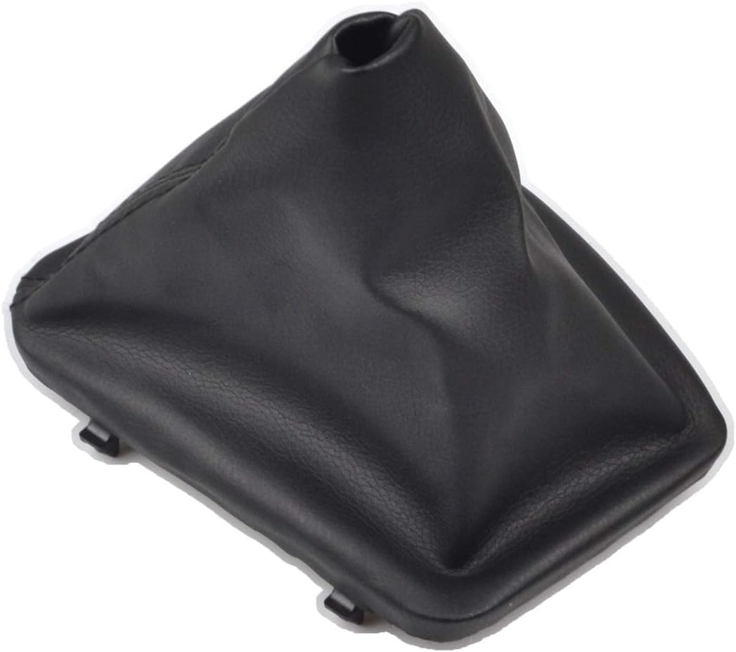 RunQiao Car Interior Accessories PU Gear Stick Shift Konb Gaiter Boot Cover with Frame for E46