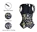 Charmian Women's Spiral Steel Boned Retro Burlesque Brocade Underbust Waist Training Cincher Corset Vest Blue XXXXX-Large