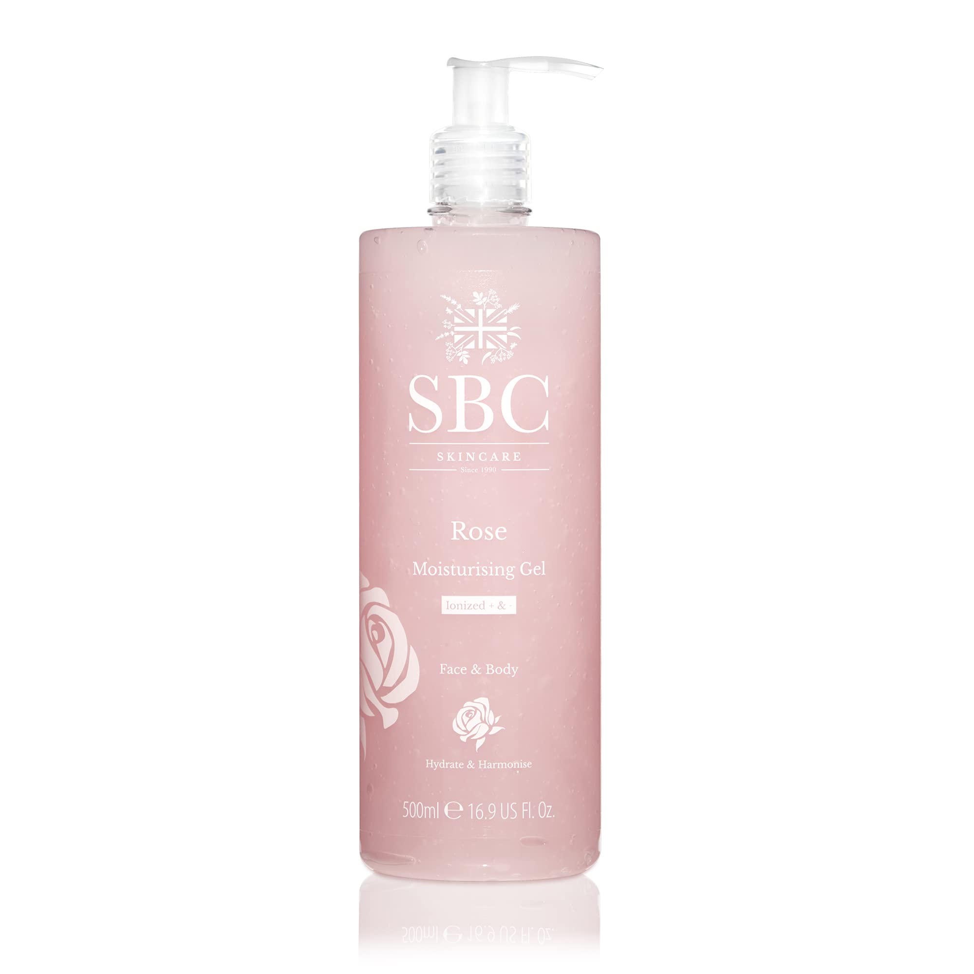 SBC Skincare Rose Moisturising Gel | Face And Body Gel Moisturiser | Suitable For Sensitive Skin