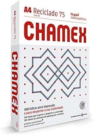 Papel Sulfite Chamex A4 Reciclado 75g 