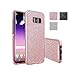 Samsung Galaxy S8 Case, Monoy Sparkle Bling Case Pretty Fashion Crystal Flash Non-Slip Bling Soft TPU Protective Cover for Samsung Galaxy S8 (S8 - Rose Gold)