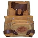 BucketBoss 88783  Leather 3 Tier Nail Bag with Tape Holder