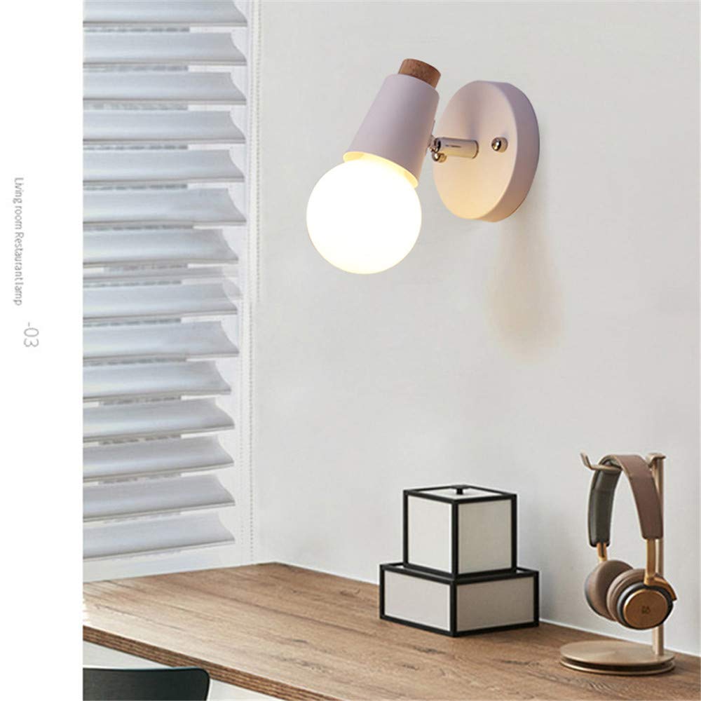 Lampada Da Parete Industriale Retrò In Legno • Illuminazione Italia - Foto 5