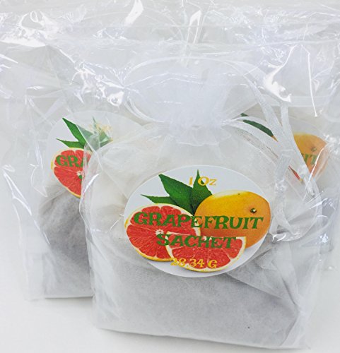 Grapefruit Sachet bag 1 oz each. 5 pz pack tea bag in organza individually packed