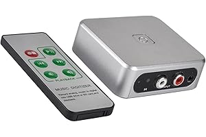 JINPIAOPIAO Music Digitizer Sound Capturing Recorder Box Convert Old Analog Music to MP3 USB Drive Memory Card with Remote