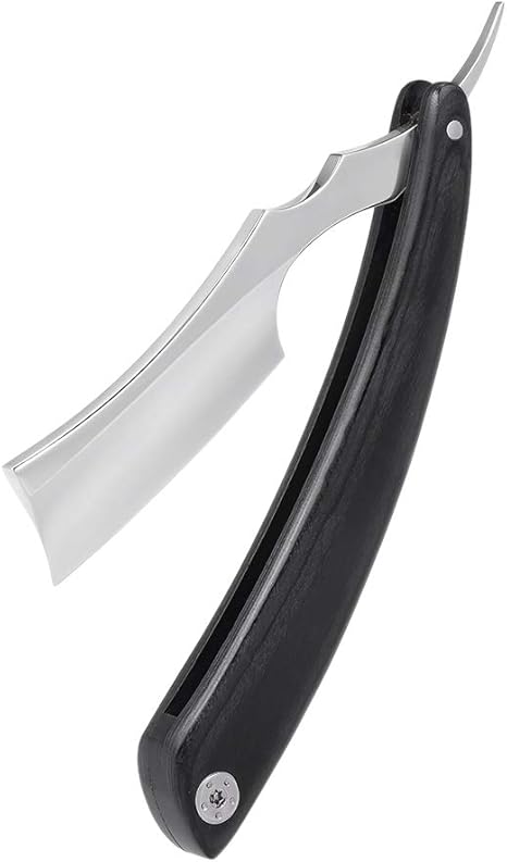 Amazon Co Jp 理容カミソリ 髭剃り 散髪用 炭素鋼 切れ味抜群 コンパク 木製ハンドル 折りたたみナイフ 理髪師 直刃剃刀 シェービング ヘアカットツール 凹面ブレード 男性用 ホーム キッチン