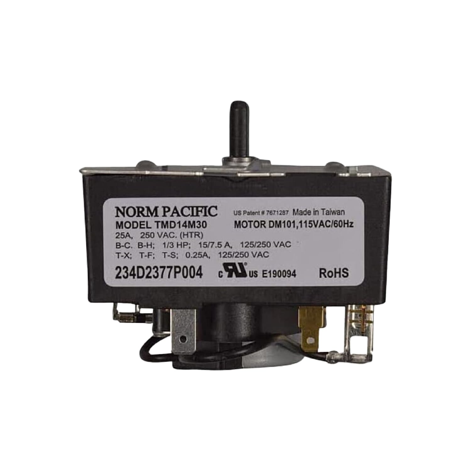 Photo 1 of 234D2377P004 - OEM Upgraded Replacement for General Electric Dryer Timer - Norm Pacific TMD14M30 - WE04X24550