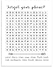 Funny Bathroom Word Search Puzzle Wall Art Print - 11x14 UNFRAMED Black and White Saying Decor Printed on Photographic Paper. “Forget Your Phone?”