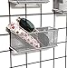Magnetic Storage Baskets File Holder Metal Mesh 4Pcs 1 Set Magnetic Sturdy Mesh Desk Tray/File Organizer/Office Supply Caddy/Letter Holder/Magnet Basket, Silver