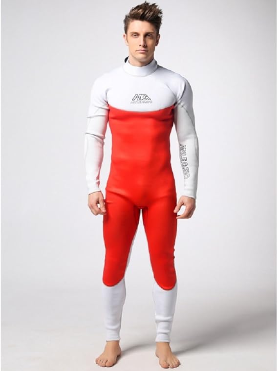 Amazon シトリンフィッシュ Citrinfish ウェット スーツ サーフ スカイダイビング ２カラー Smlサイズ ブレスレット付き Y001 Lサイズ ホワイト レッド フィットネス トレーニング メンズ 通販