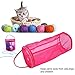 Hilitand Mesh Bag Lightweight Portable Yarn Wool Bag Knitting Crochet Thread Storage Organizer Tote,12.2X5.3inch/5.1X5.1inch(Red L)