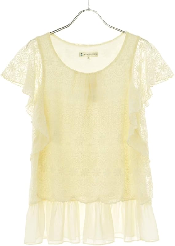 Amazon クミキョク Kumikyoku レース 半袖ブラウス シャツ ブラウス 通販