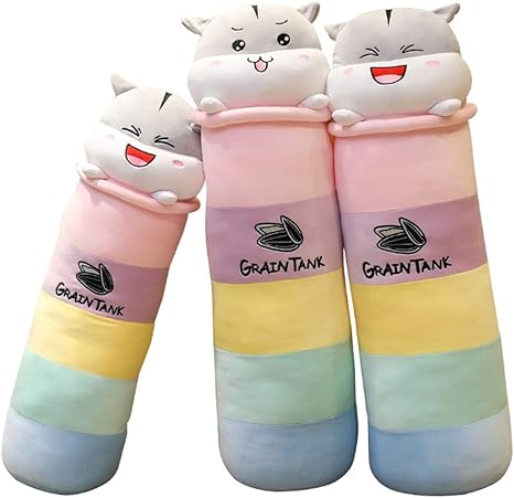 Amazon ぬいぐるみ 可愛い ハムスター おもちゃ 芝居道具 ベッドのお供 ロング枕 洗える やわらか 添い寝 ねむねむ ロングぬいぐるみボディピロー 女の子 子供 幼児の贈り物 部屋 店飾り 萌えグッズ ぬいぐるみ おもちゃ