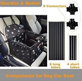 GoBuyer Waterproof Pet Car Seat Booster Carrier Box 40x40cm Black view 7