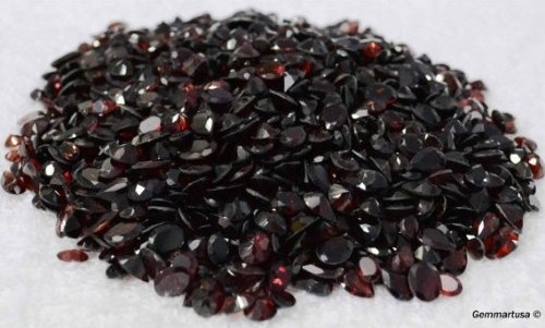 50+ Carats of Real Natural Red Garnet Mix Gemstones Lot in Mixed Shapes and Sizes. Grade A quality, Incredible Wholesale Price. Prepared exclusively by GemMartUSA by Gem Mart Usa