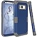 KAMII Galaxy S8 Plus Case, 3in1 [Shockproof] Drop-Protection Hard PC Soft Silicone Combo Hybrid Impact Defender Heavy Duty Full-Body Protective Case Cover for Galaxy S8 Plus (Navy+Grey)