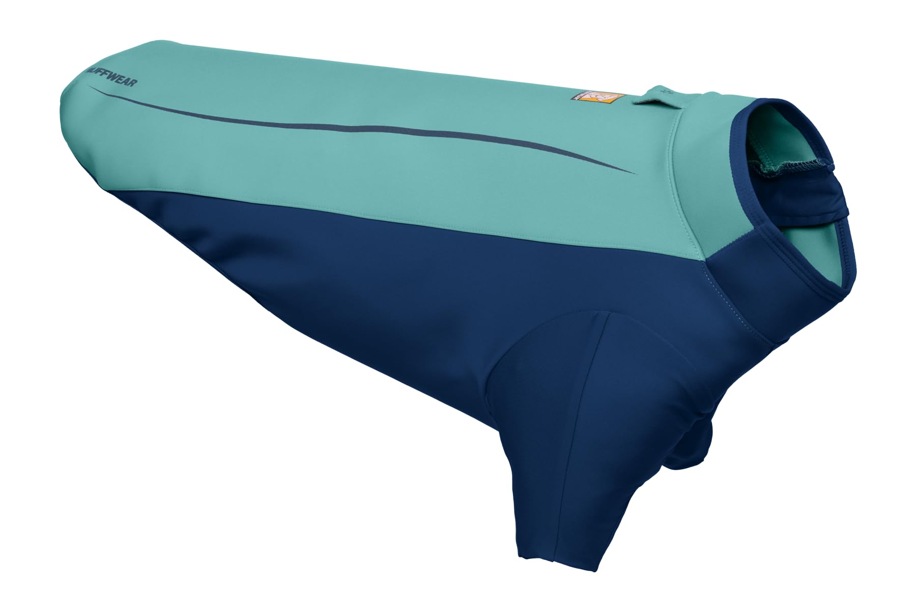 RUFFWEAR Undercoat Dog Water Jacket, Dog Wet Suit for Water-friendly Warmth, Comfortable, Amphibious Jacket for Land and Water with Formfitting Neoprene and Reflective Trim. Size S, Aurora Teal
