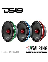 DS18 LRING10 Anillo de altavoz LED RGB impermeable de 10 pulgadas: millones de colores para elegir cuando se instala con un módulo RGB o de un color cuando se instala sin el módulo RGB (disponible en varios tamaños)