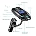 Bluetooth FM Transmitter, Wireless Radio Transmitter Adapter Hands-Free Car Kit Stereo Audio Receiver with with Smart Locator, 2 USB Ports Support AUX Input/ Micro SD Card/ USB Flash Drive