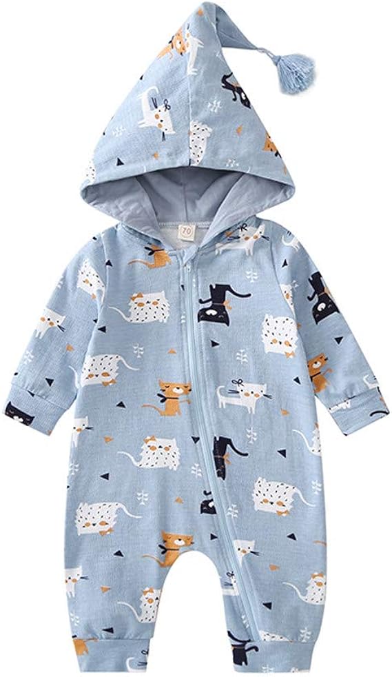 Süßer Avocado Strampler Für Babys - Weicher Kapuzenoverall Mit Reißverschluss (6-9 Monate)