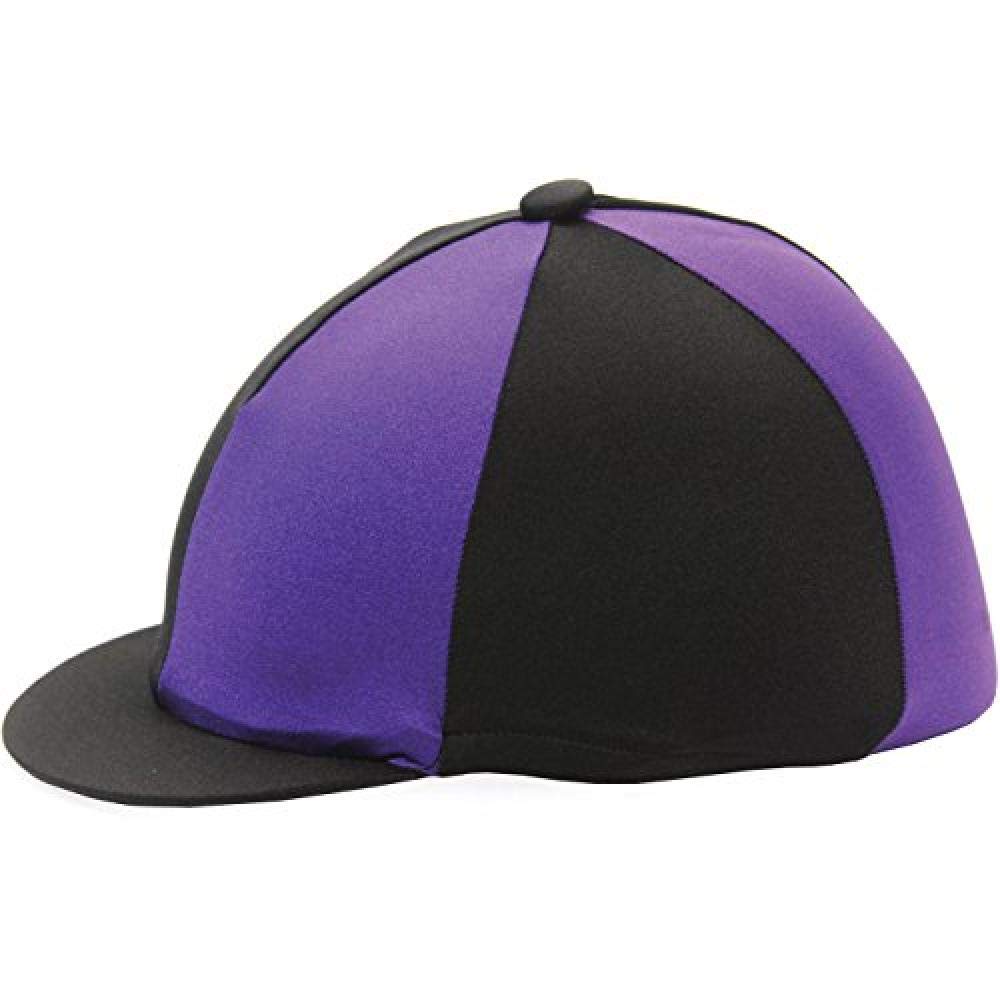 Y-H Hy Two Tone Lycra Hat Silk (One Size) (Black/Purple)