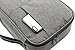 BAGSMART Electronics Travel Organizer Bag for Adaptors, Chargers, iPhone, ipad air, ipad Mini, 9.7'' Ipad Pro, Kindle, Grey