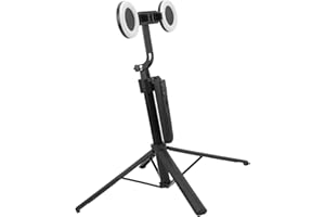 RASTKY Phone Holder with Automatic Face Tracking Quadruped 2 Fill Lights Holder Portable Remote Control Stable Selfie Vloggin