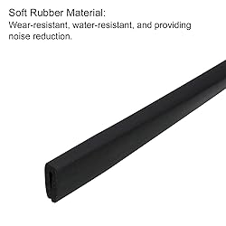 uxcell U Channel Edge Trim, 11.5ft Length Rubber