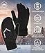 Tough Outdoors Running Mitten Gloves with Touch Screen - Winter Glove Liners with Convertible Mittens Cover for Texting