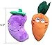 FUNPET 2 Pack Dog Squeaky Toys Chew Plush for Small Pet and Puppy 6 inch