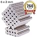260Pcs 6x2mm Refrigerator Magnets Small Magnets Push Pins Fridge Tiny Magnets, Office Whiteboard Magnets Mini Magnets